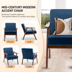Living Room Chair with Solid Wood