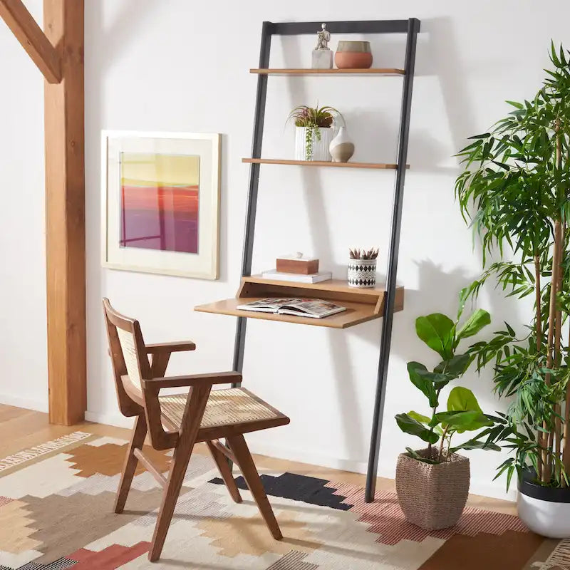 SAFAVIEH Leoma 2-Shelf Leaning Desk