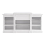 65.75 TV Stand with Large Storage Cabinet and Adjustable Shelves for TVs Up to 65