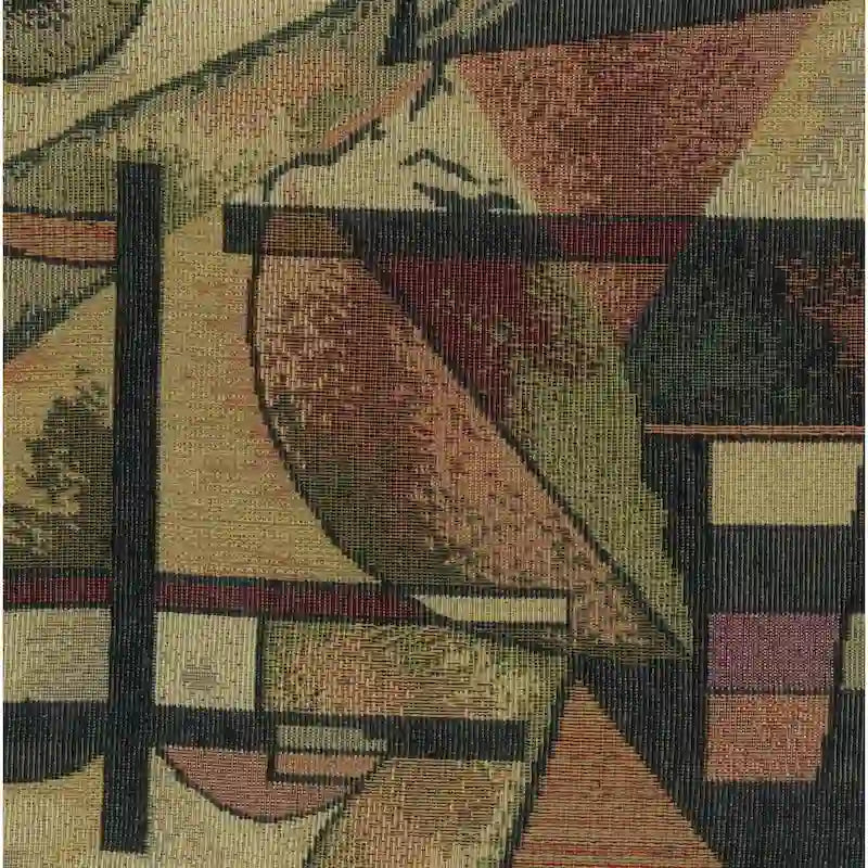 Bali 18-inch Footstool with Tapestry Cushion