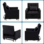 Aukfa Sleeper Chair Bed Convertible Single Sofa Chair with Pillow
