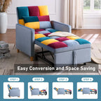 Aukfa Sleeper Chair Bed Convertible Single Sofa Chair with Pillow