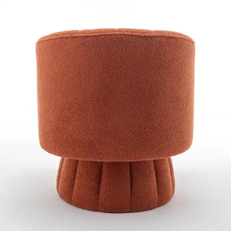 SEYNAR Modern Glam Velvet Upholstered Round Swivel Accent Barrel Chair