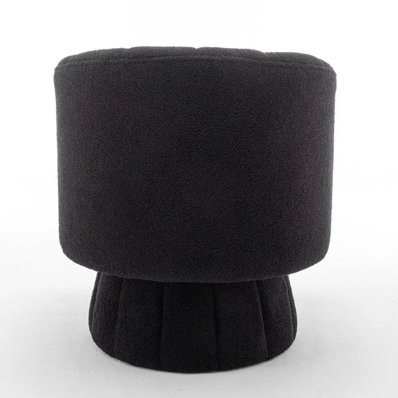 SEYNAR Modern Glam Velvet Upholstered Round Swivel Accent Barrel Chair