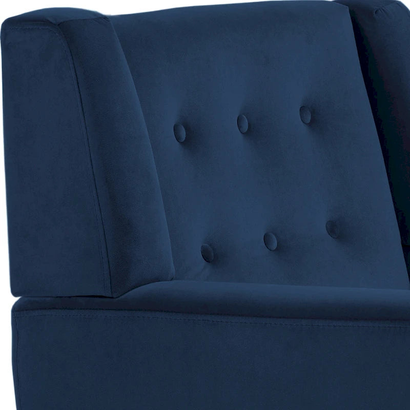 Set of 2 Velvet Living Room Accent Chair Upholstered Armchair