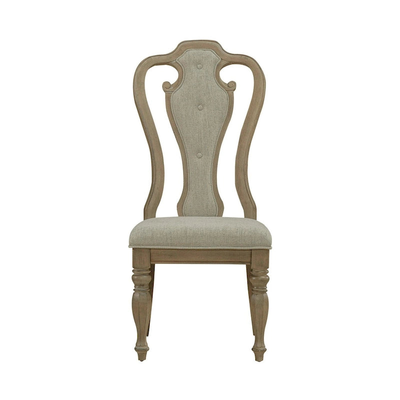 Magnolia Manor Splat Back Upholstered Side Chair (Set of 2)