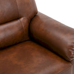 Morden Fort Upholstered Living Room Set, 2 Pieces, Faux Leather Chair, Sofa