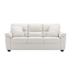 Morden Fort Upholstered Living Room Set, 2 Pieces, Faux Leather Chair, Sofa