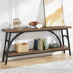 70.8Sofa Tables, 2 Tier Extra Long Console Tables for Entryway