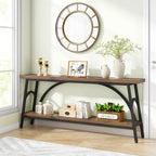 70.8Sofa Tables, 2 Tier Extra Long Console Tables for Entryway