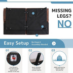 Futon Sofa Bed, Memory Foam Foldable Couch Convertible Loveseat Sleeper Daybed with Adjustable Armrests for Small Space