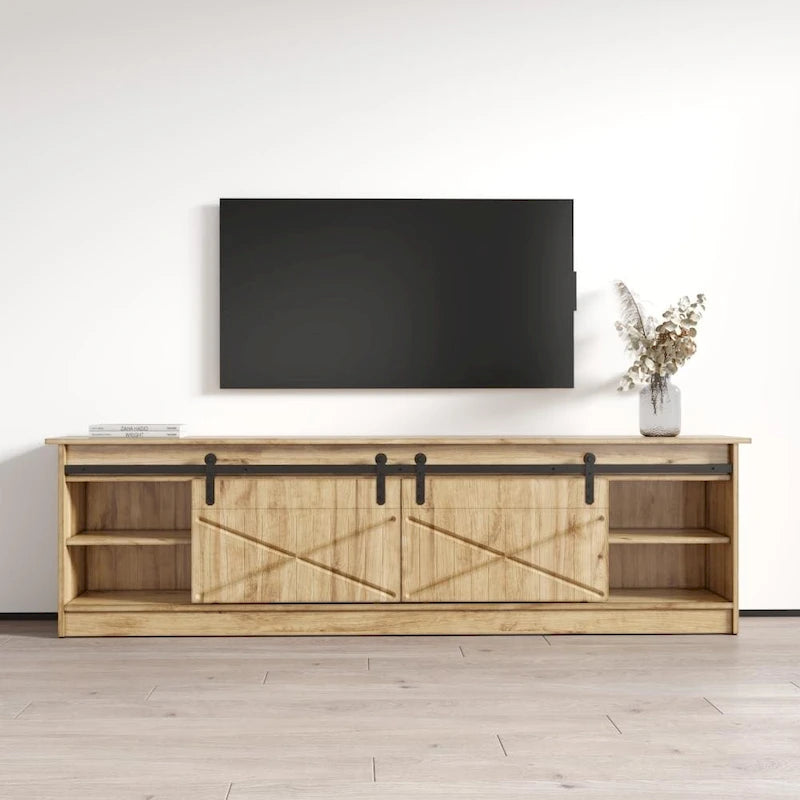 Granero BL-EF Electric Fireplace 79 TV Stand
