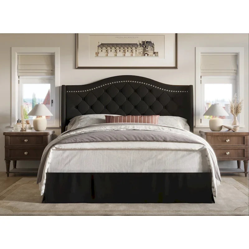 Eleanor Tufted Upholstered Platform Bed