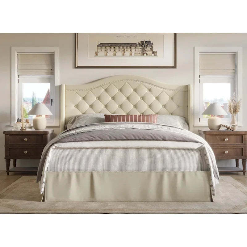 Eleanor Tufted Upholstered Platform Bed