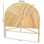 Seana Bohemian Rattan Standalone Headboard