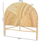 Seana Bohemian Rattan Standalone Headboard