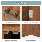 Triangle Bathroom Storage Cabinet with Adjustable Shelves