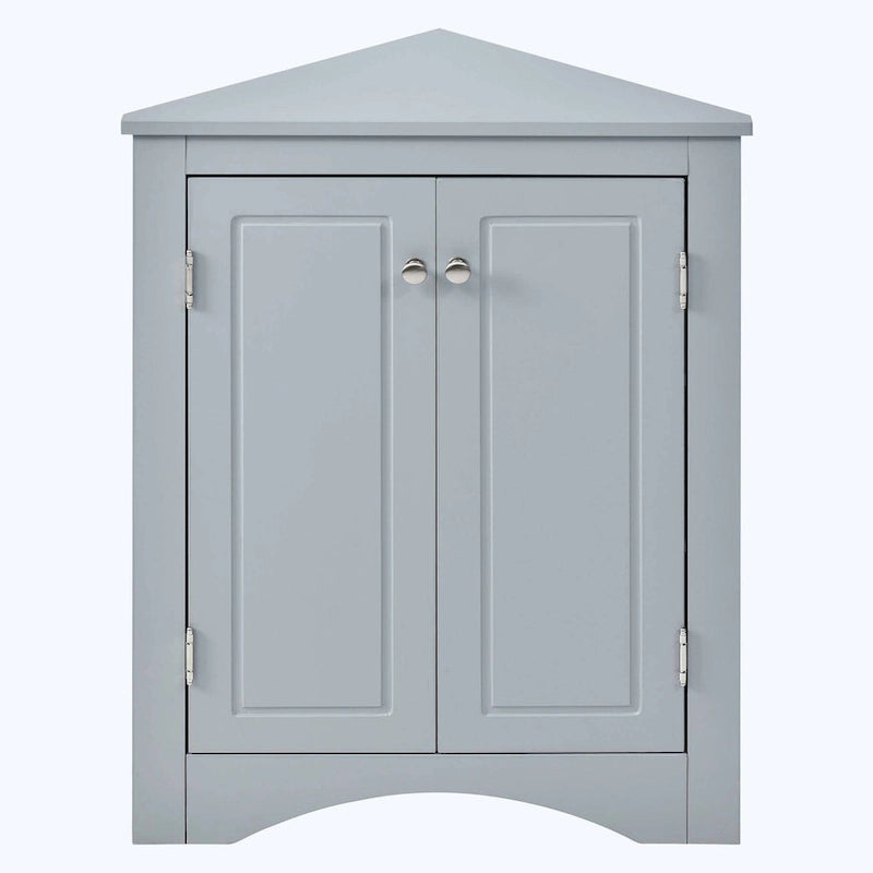 Triangle Bathroom Storage Cabinet with Adjustable Shelves