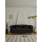 35D x 85W x 30.3H Velvet Chesterfield Button-tufted Sofa