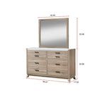 Daemon 3 Piece Light Brown Panel Bedroom Set