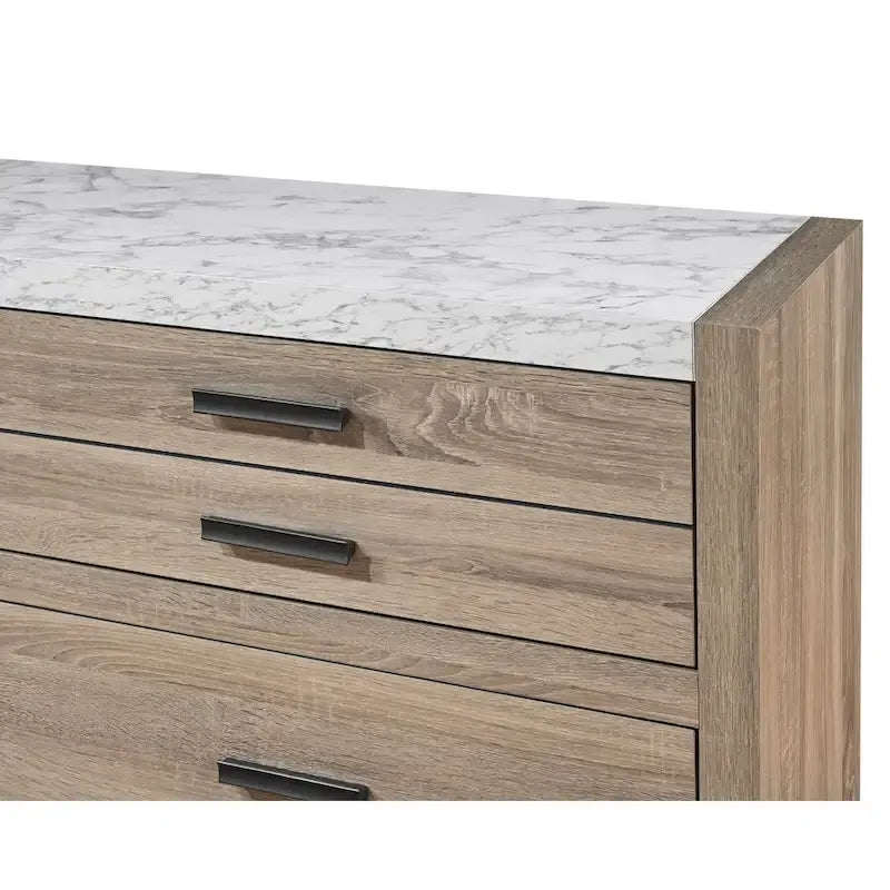 Daemon 3 Piece Light Brown Panel Bedroom Set