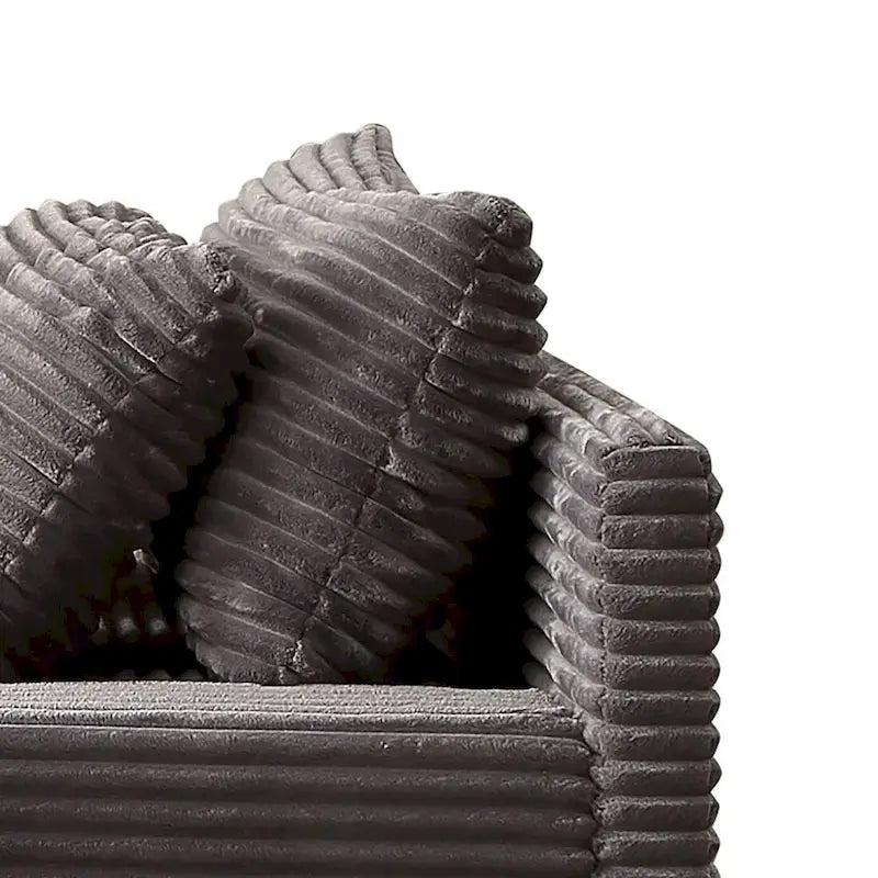 Modern Stylish Corduroy Fabric Upholstered Chaise Lounge Chair