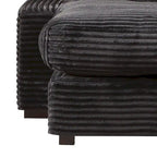 Modern Stylish Corduroy Fabric Upholstered Chaise Lounge Chair