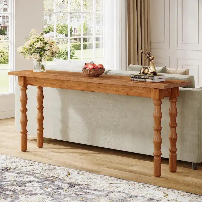 70.9 Inches Narrow Long Console Sofa Table for Living Room Entryway